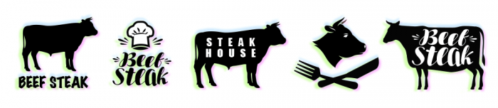 ステーキのロゴ